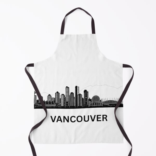Item preview, Vancouver Skyline Black Minimalist Canada Poster designed and sold by larbimalki.