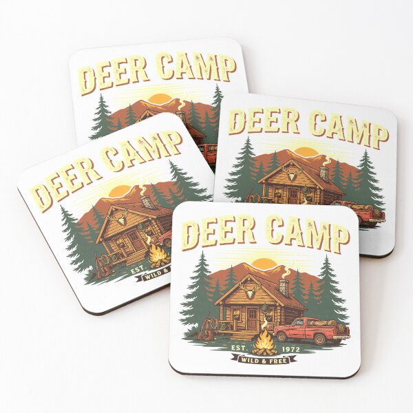 Item preview, Deer Camp Shirt – Vintage Hunting Cabin Rustic Outdoorsman Design designed and sold by Mahilis.
