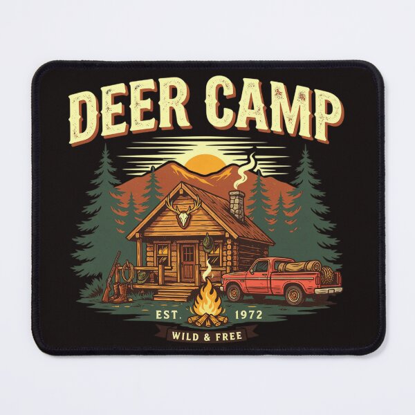 Item preview, Deer Camp Shirt – Vintage Hunting Cabin Rustic Outdoorsman Design designed and sold by Mahilis.
