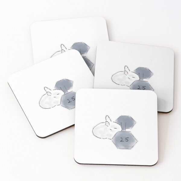Item preview, Sleepy White Bunny Lifting Weights designed and sold by raun.draw.