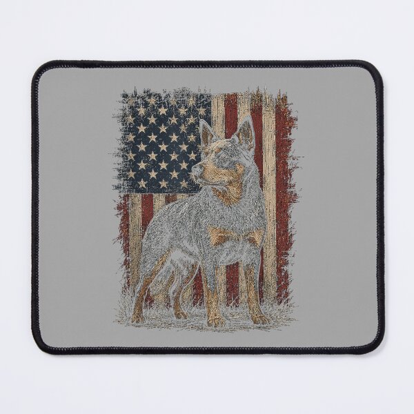 Item preview, American Flag Australian Cattle Dog Blue Heeler Artwork designed and sold by ArleneRowe.