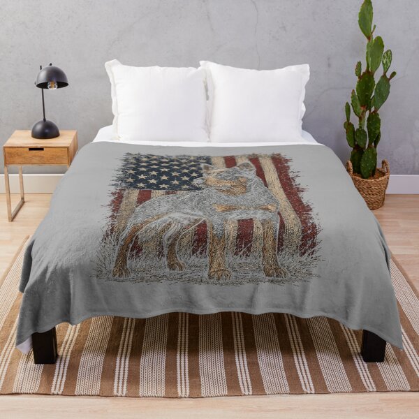 Item preview, American Flag Australian Cattle Dog Blue Heeler Artwork designed and sold by ArleneRowe.