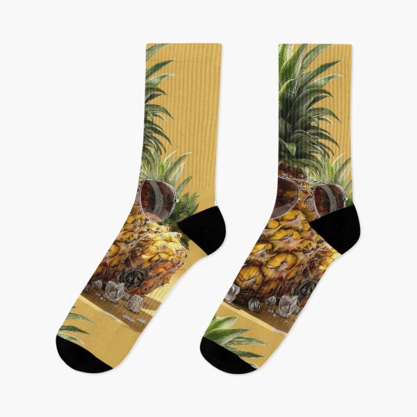Item preview, Pineapple Tropical Fruits and Flowers designed and sold by Grafititee.