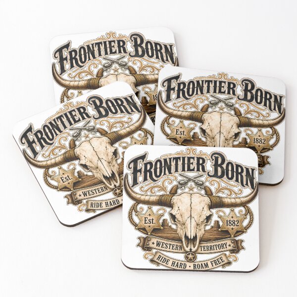 Item preview, Western T-Shirt – Vintage Frontier Longhorn Skull Cowboy Design designed and sold by DigiArt8Design.