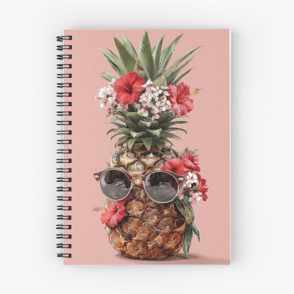 Item preview, Pineapple Tropical Fruits and Flowers designed and sold by Grafititee.