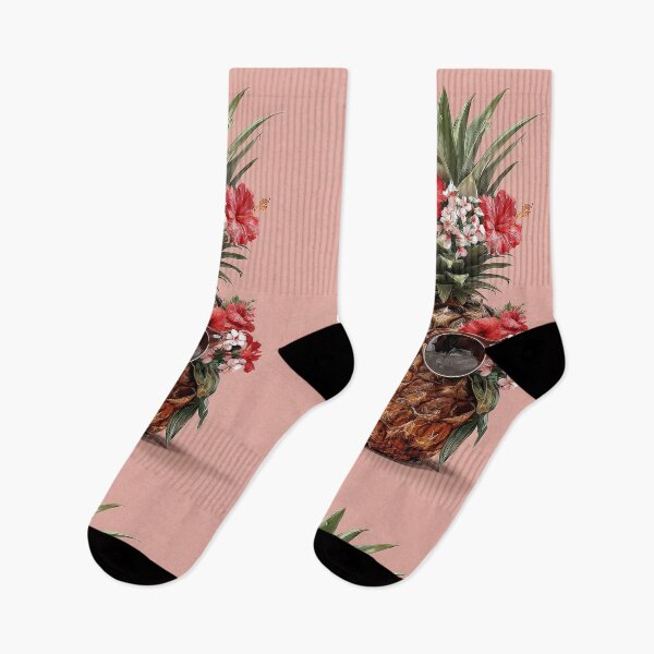 Item preview, Pineapple Tropical Fruits and Flowers designed and sold by Grafititee.