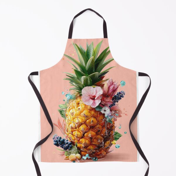 Item preview, Pineapple Tropical Fruits and Flowers designed and sold by Grafititee.
