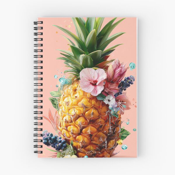 Item preview, Pineapple Tropical Fruits and Flowers designed and sold by Grafititee.