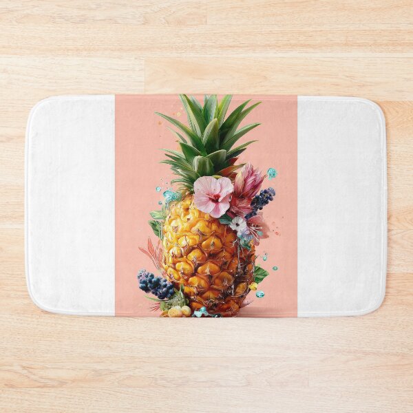 Item preview, Pineapple Tropical Fruits and Flowers designed and sold by Grafititee.