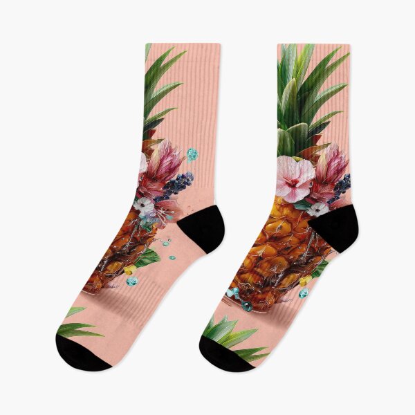 Item preview, Pineapple Tropical Fruits and Flowers designed and sold by Grafititee.