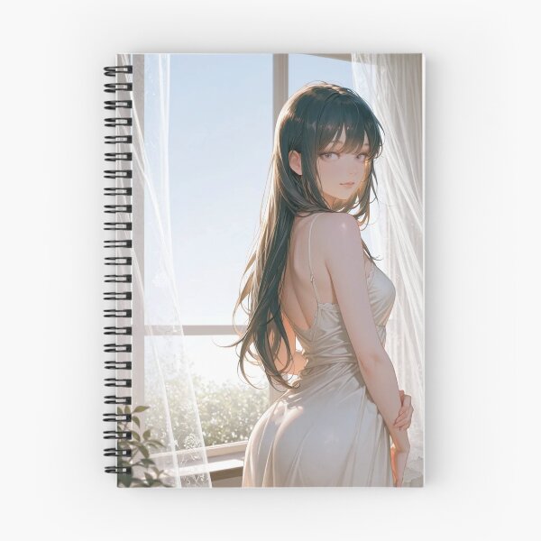 Item preview, White Curtain — Luminous Morning Anime Portrait designed and sold by SEIMEI2025.