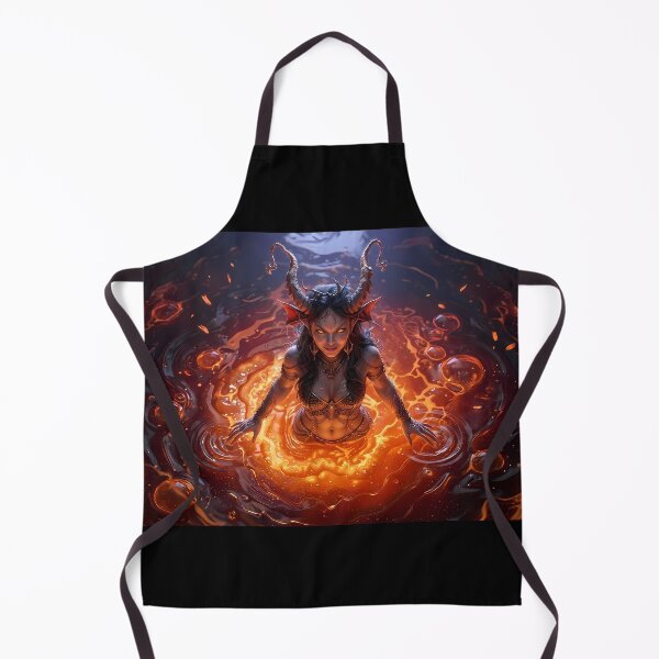 Item preview, Fire Demon Queen Succubus Lava Vortex designed and sold by GalleryBrisArt.