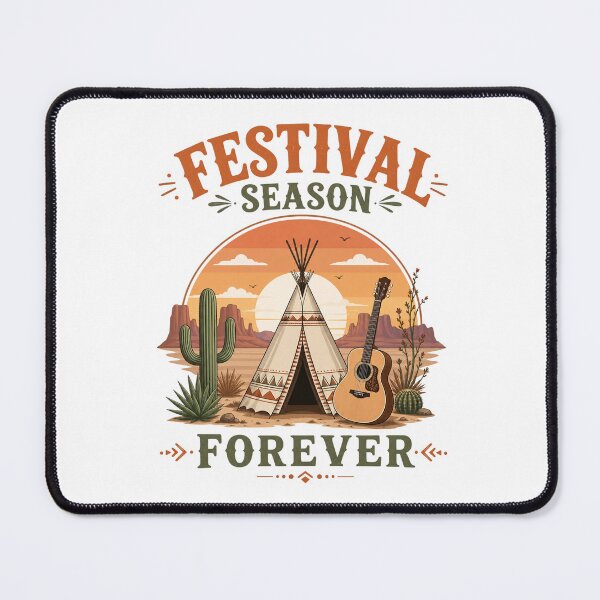 Item preview, Festival Season Forever – Boho Soul Desert Sunset & Acoustic Guitar – Coachella Aesthetic Tee designed and sold by bobscraze.