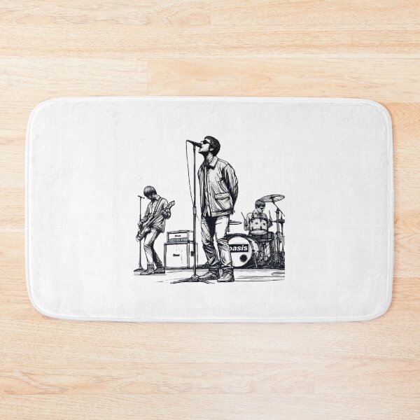 Item preview, minimalist line art of oasis performing – retro britpop band designed and sold by WilliamDavid11.