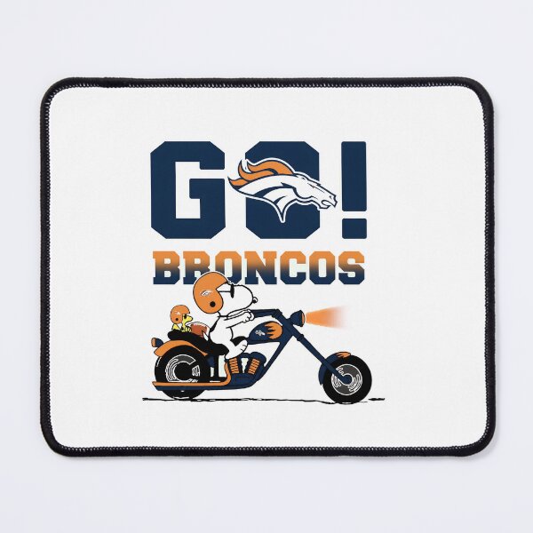 Item preview, Go Broncos Snoopy Motorcycle Ride designed and sold by NeonOddClub.