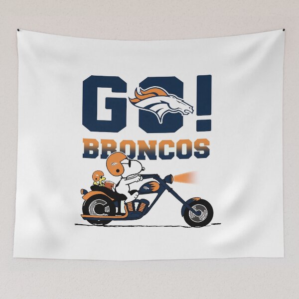 Item preview, Go Broncos Snoopy Motorcycle Ride designed and sold by NeonOddClub.