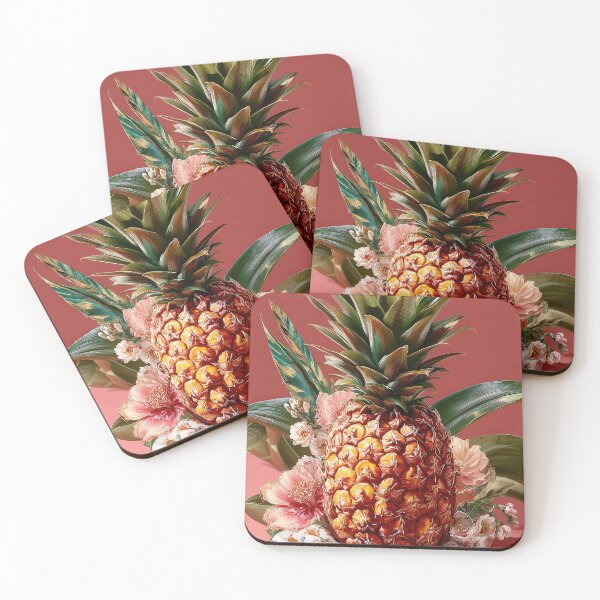 Artikelvorschau, Ananas, tropische Früchte und Blüten entworfen und verkauft von Grafititee.