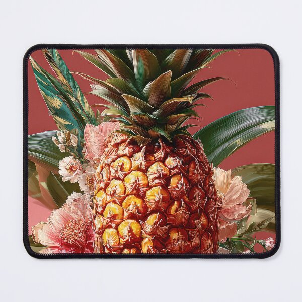 Item preview, Pineapple Tropical Fruits and Flowers designed and sold by Grafititee.