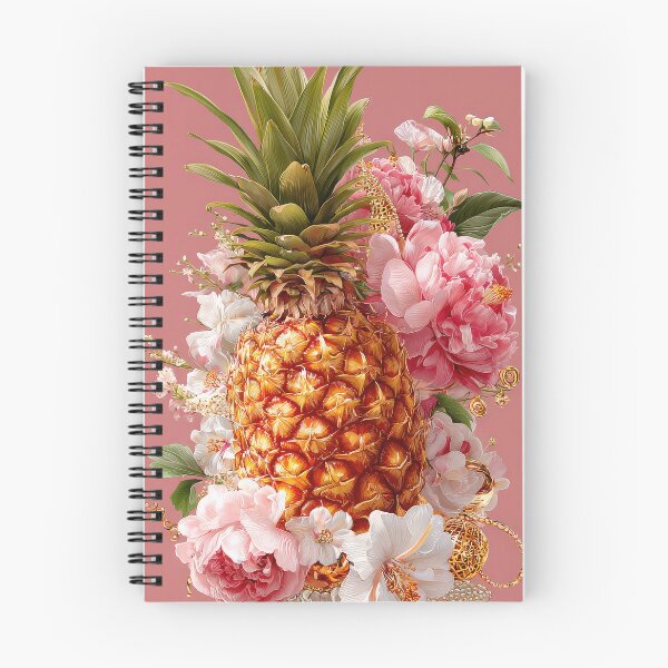 Item preview, Pineapple Tropical Fruits and Flowers designed and sold by Grafititee.