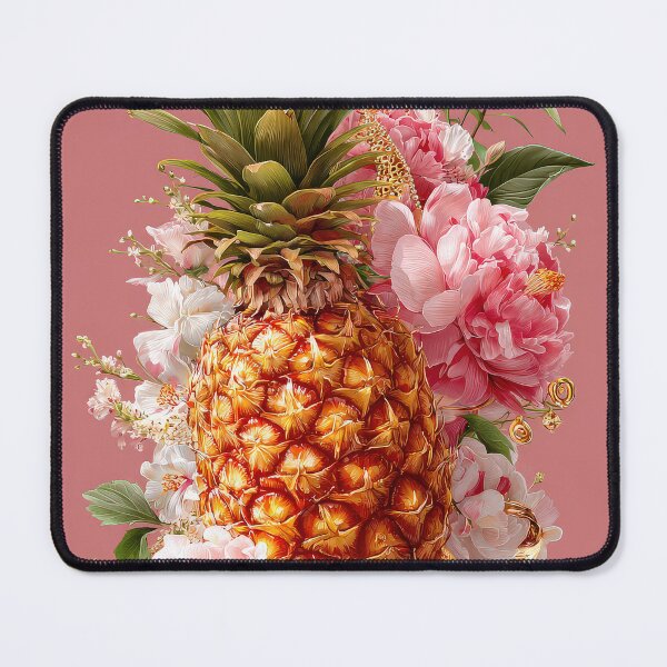 Item preview, Pineapple Tropical Fruits and Flowers designed and sold by Grafititee.