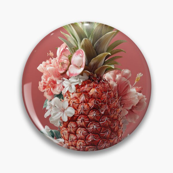 Item preview, Pineapple Tropical Fruits and Flowers designed and sold by Grafititee.