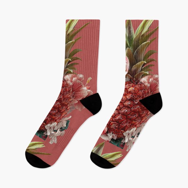 Item preview, Pineapple Tropical Fruits and Flowers designed and sold by Grafititee.