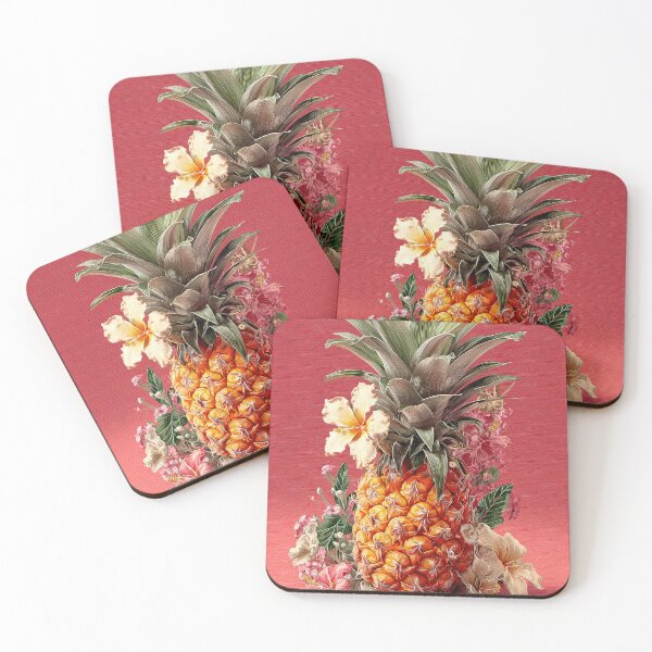 Artikelvorschau, Ananas, tropische Früchte und Blüten entworfen und verkauft von Grafititee.