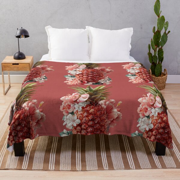 Item preview, Pineapple Tropical Fruits and Flowers designed and sold by Grafititee.