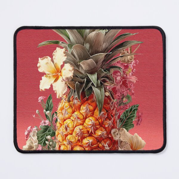 Item preview, Pineapple Tropical Fruits and Flowers designed and sold by Grafititee.