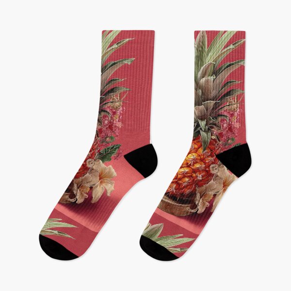 Item preview, Pineapple Tropical Fruits and Flowers designed and sold by Grafititee.
