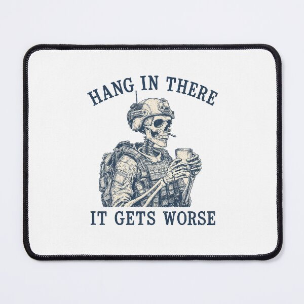 Item preview, Vintage Hang in There It Gets Worse - Funny Firefighter designed and sold by Gerhard-VIN.