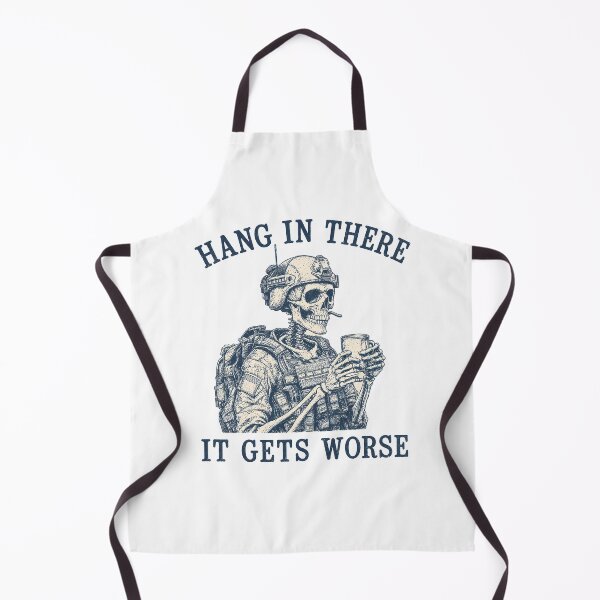 Item preview, Vintage Hang in There It Gets Worse - Funny Firefighter designed and sold by Gerhard-VIN.
