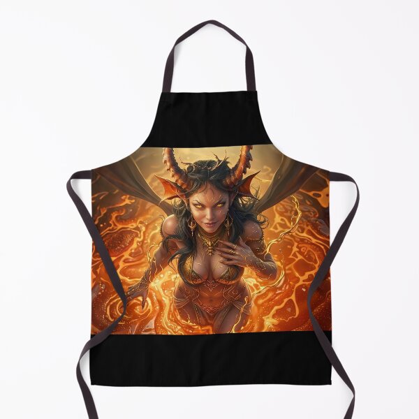 Item preview, Fire Demon Queen Succubus Lava Vortex designed and sold by GalleryBrisArt.