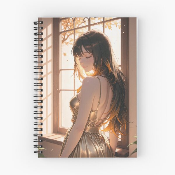 Item preview, Amber Window — Golden Evening Anime Portrait designed and sold by SEIMEI2025.