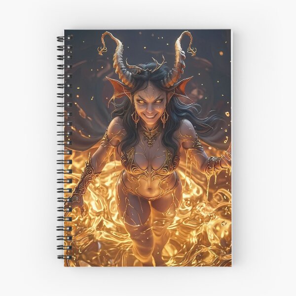 Item preview, Fire Demon Queen Succubus Lava Vortex designed and sold by GalleryBrisArt.