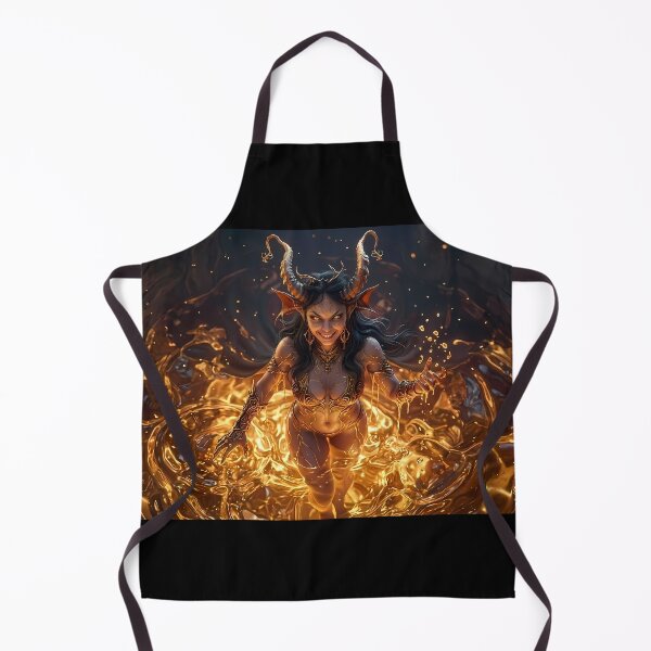 Item preview, Fire Demon Queen Succubus Lava Vortex designed and sold by GalleryBrisArt.