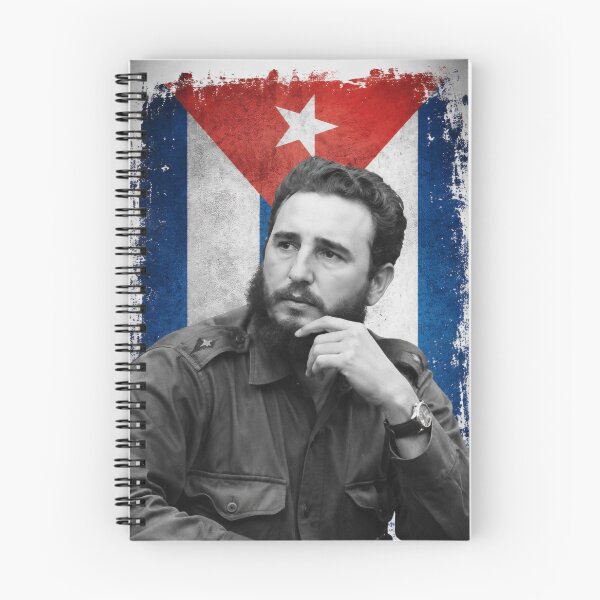 Item preview, Fidel Castro Cuban Flag Portrait – Vintage Cuba History Black and White Art designed and sold by alexcorporation.
