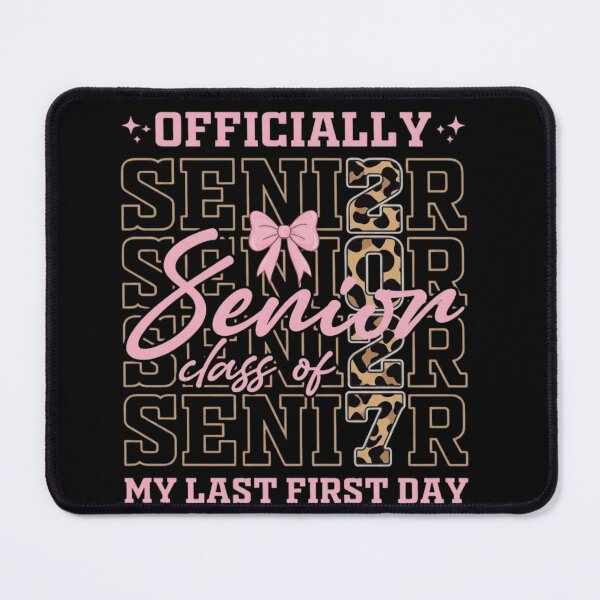 Item preview, Officially Senior 2027 My Last First Day Leopard Bow High School designed and sold by haitrieuic96.