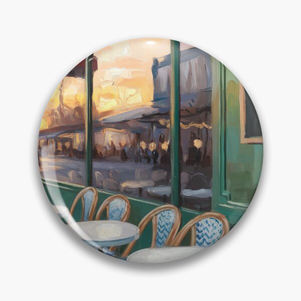 Item preview, French Cafe Bistro – Impressionist Painting  designed and sold by CARRAANN.