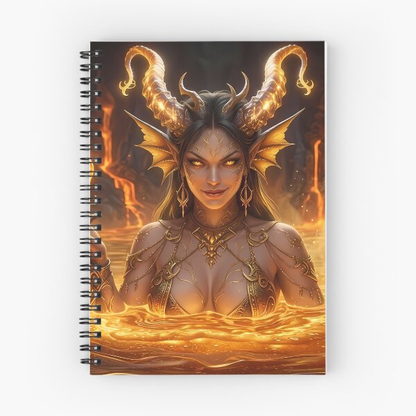 Item preview, Fire Demon Queen Succubus Lava Vortex designed and sold by GalleryBrisArt.
