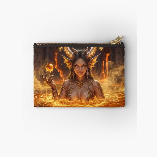 Item preview, Fire Demon Queen Succubus Lava Vortex designed and sold by GalleryBrisArt.