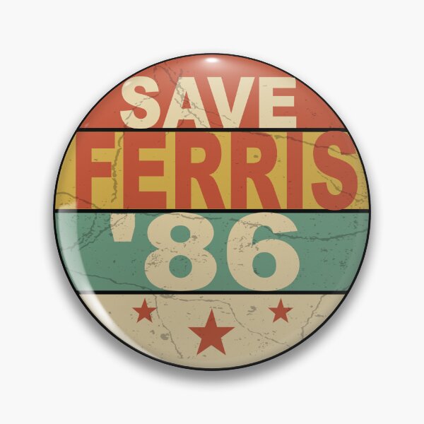 Item preview, Save Ferris ’86 – Vintage Retro USA-Inspired Design designed and sold by FernaRoje.