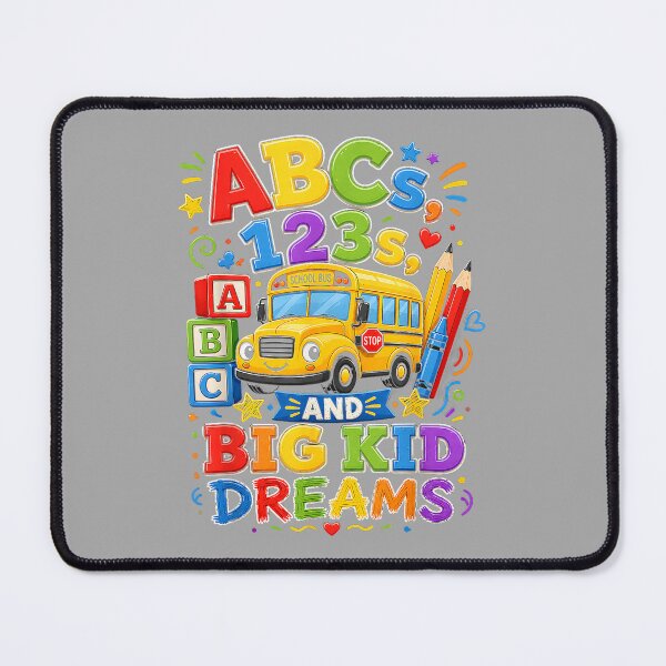 Item preview, Back to School First Day Big Kid Dreams School Bus Fun designed and sold by ArleneRowe.