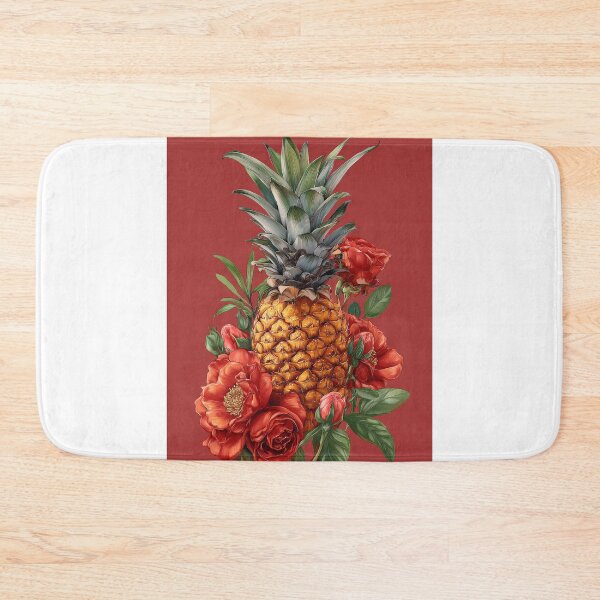 Item preview, Pineapple Tropical Fruits and Flowers designed and sold by Grafititee.