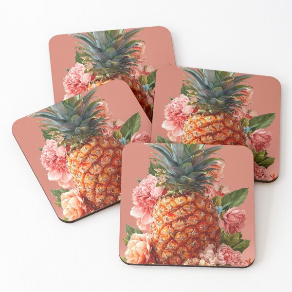 Artikelvorschau, Ananas, tropische Früchte und Blüten entworfen und verkauft von Grafititee.