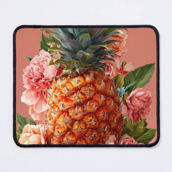 Item preview, Pineapple Tropical Fruits and Flowers designed and sold by Grafititee.