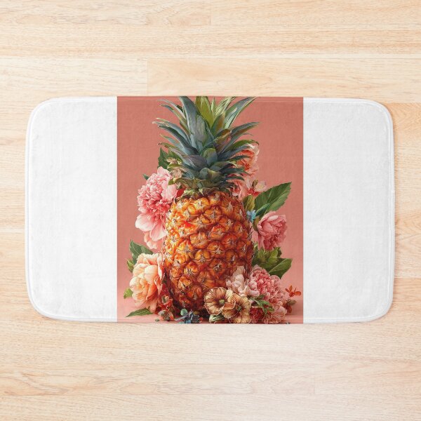 Item preview, Pineapple Tropical Fruits and Flowers designed and sold by Grafititee.