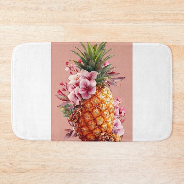 Item preview, Pineapple Tropical Fruits and Flowers designed and sold by Grafititee.
