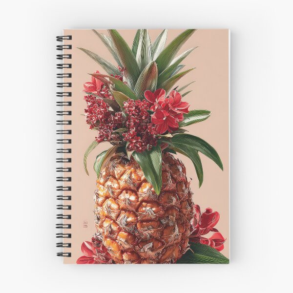 Item preview, Pineapple Tropical Fruits and Flowers designed and sold by Grafititee.