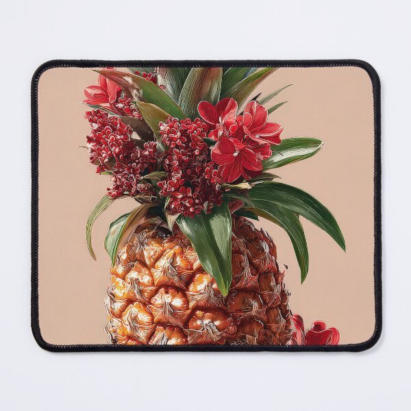 Item preview, Pineapple Tropical Fruits and Flowers designed and sold by Grafititee.